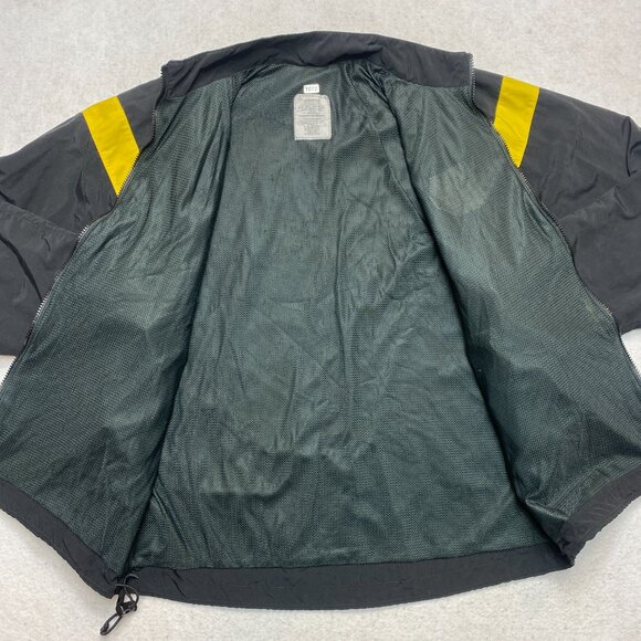 VINTAGE US Army Jacket Mens M Black/Yellow Full-Zip Track Uniform Nylon Active - Picture 7 of 10